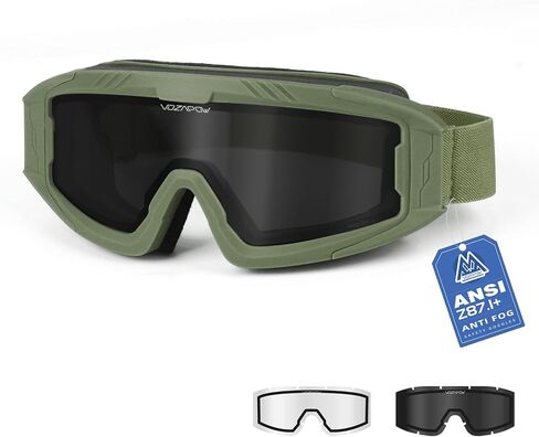 نظارات Airsoft OTG، ANSI Z87.1+ نظارات أمان تكتيكية مضادة للضباب، حماية للعين مقاومة للصدمات والغبار in Kuwait