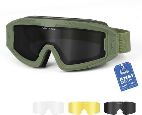 نظارات Airsoft OTG، ANSI Z87.1+ نظارات أمان تكتيكية مضادة للضباب، حماية للعين مقاومة للصدمات والغبار in Kuwait