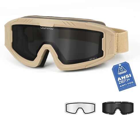 نظارات Airsoft OTG، ANSI Z87.1+ نظارات أمان تكتيكية مضادة للضباب، حماية للعين مقاومة للصدمات والغبار in Kuwait
