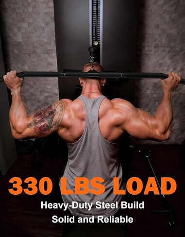 Fitarc 40'' LAT Pulldown Bar Attachment for Pulley Cable Machine, Full-Length Non-Slip Grip, LAT Pull Down Bar Accessories for Gym, Strength Workout in Kuwait