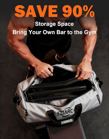 Fitarc 40'' LAT Pulldown Bar Attachment for Pulley Cable Machine, Full-Length Non-Slip Grip, LAT Pull Down Bar Accessories for Gym, Strength Workout in Kuwait