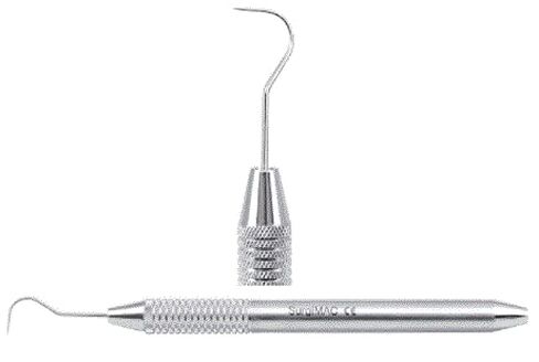 SurgiMac Dental Explorer 23 خطاف الراعي، أدوات فحص اللبية التشخيصية، مقبض مجوف، مجموعة من 10 in Saudi Arabia