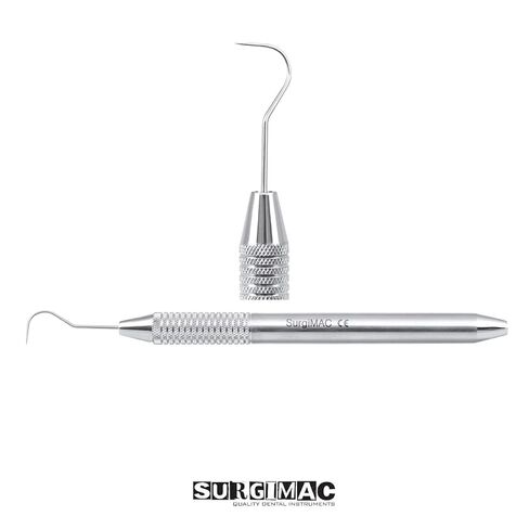 SurgiMac Dental Explorer 23 خطاف الراعي، أدوات فحص اللبية التشخيصية، مقبض مجوف، مجموعة من 10 in Saudi Arabia