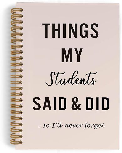 Grandparents Gifts Spiral Notebook ، دفتر Notebook Memories Journal ، الأشياء التي قالها أحفادها وفعلت أجهزة الكمبيوتر المحمولة للعمل المدرسي ، هدايا محافظات الجدة ، 5.5 × 8.3 بوصة in Kuwait