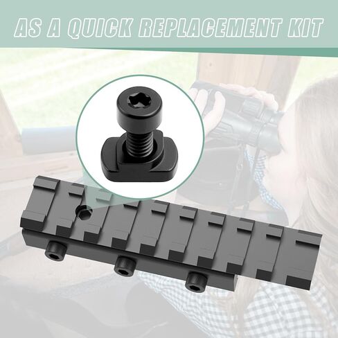 صواميل T Bolt M4/ M Lok، 12 قطعة صواميل ومسامير M4 T، مجموعة استبدال صواميل وصواميل Mlok، صواميل T/مسامير تحل محل إعدادات الفولاذ، براغي تركيب السكك الحديدية/ملحقات صواميل T ﻿ in Saudi Arabia