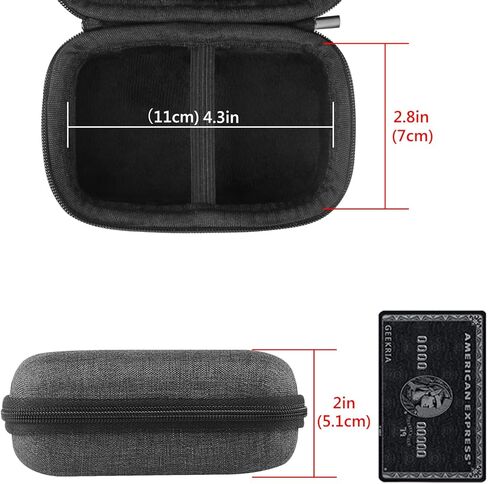 حقيبة سفر صلبة من GEEKRIA، حقيبة حمل لتخزين السفر متوافقة مع IK Multimedia iRig 2/iRig HD 2 محول واجهة صوت الجيتار الرقمي (رمادي) in Kuwait