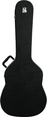 حقيبة جيتار كلاسيكية مقاس 39 بوصة - هيكل صلب من الخشب شديد التحمل، بطانة داخلية من القطيفة، حقيبة حمل احترافية للجيتار الكلاسيكي، أسود in Saudi Arabia