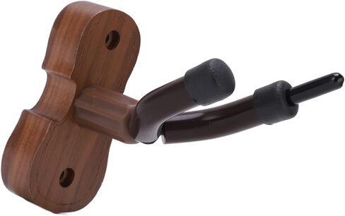 Violin Sd Wall Mount, Violin Hook Holder with Bow Hooks, Black Walnut Wooden Violin Stand for Home and Studio, Violin Holder with ive Pad and U Sd Hook in Kuwait
