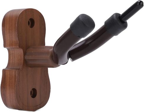 Violin Sd Wall Mount, Violin Hook Holder with Bow Hooks, Black Walnut Wooden Violin Stand for Home and Studio, Violin Holder with ive Pad and U Sd Hook in Kuwait