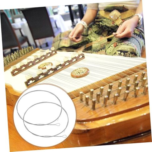 VANZACK قطعتان من قطع غيار سلسلة السنطور، سلاسل فولاذية ممتازة للحصول على جودة صوت ممتازة لعشاق السنطور والموسيقيين، تصميم متين وقياسي للتوتر in Saudi Arabia