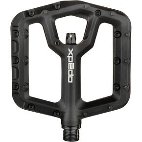 دواسات مسطحة XPEDO ترايدنت | هيكل من الألومنيوم المطروق 6061، عمود دوران كرومولي، ملف تعريف رفيع للغاية 10 مم، 48 دبوسًا، زوج 350 جم - مثالي لسباقات MTB، والانحدار، والقفز على الأوساخ in Kuwait