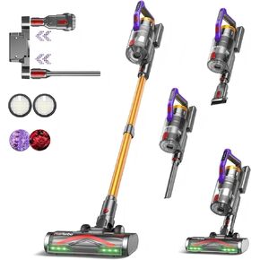 KIPMAX Cordless Vacuum Cleaner, 50KPa 550W Stick Vacuum for Home, 70Mins Anti-Tangled Vacuum Cleaner for Pet Hair/Carpet/Floor, Self-Standing Vacuum with Rechargeable Battery, LED Display&Aromatherapy in Kuwait