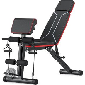 Roman Chair Hyperextension Bench Adjustable Weight Bench for Home Gym Foldable Incline Decline Sit up Exercise with Leg Extension Pad for Ful in Kuwait