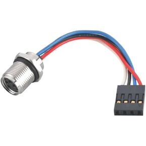 M8 waterproof board end connector A-type female rear lock welding with wire type 4PIN in Kuwait