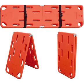 Folding Stretcher, Water Floating Stretcher,PE Two-Fold Transfer Backboard with Seat Belt,Portable Patient Transport Rescue Lightweight PE Plastics Ambulance Stretcher in Saudi Arabia