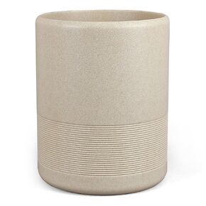 Modern Resin Trash Can Bin, Wastebasket for Bathroom, Kitchen, Office, Home, Beige in Kuwait