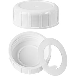 غطاء علوي لولبي مكون من قطعتين لزجاجة الحليب الزجاجية الاصطناعية، غطاء محكم مع حشية من السيليكون، قابل لإعادة الاستخدام ومتين، مناسب تمامًا للزجاجات 16 أونصة/32 أونصة/64 أونصة المباعة بواسطة هذا المتجر in Kuwait