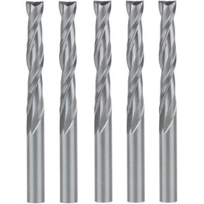 5pcs/lot Spiral Carbide Router Bits 4X22mm Two Flutes Solid Carbide Micro End Mill Milling Cutters CNC Wood Engraving Tools Spiral Router Bits in Kuwait