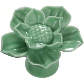 Cabinet Pulls, Ceramic Drawer Knobs with Screws, Vintage Cupboard Pull Handle,with Screws(Black) in Kuwait