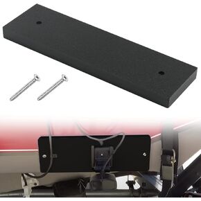 Boat Transducer Mounting Plate Transom Saver Mount Board Stern Saver Mounting Block Marine Transducer Mounting Bracket for Fish Finder & Sonar 12" X 3.5" X 0.75" - Black in Kuwait