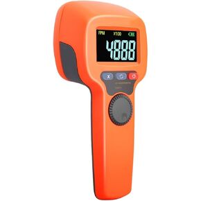 ستروبوسكوب محمول باليد 500~49999 دورة في الدقيقة، ستروبوسكوب LED محمول، مع قرص دوار 360 درجة، دقة عالية 0.001%، 750LUX، عداد سرعة غير متصل، جهاز اختبار سرعة هرتز in Kuwait