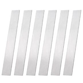 ph pandahall 6 حزمة 304 الفولاذ المقاوم للصدأ شريط مسطح 3mm سميكة ورقة معدنية 8x1 بوصة تقليم شرائط صب تقليم للحمام مرآة الإطار الجدار حافة الديكور DIY المنزل المطبخ DIY الحرف اليدوية in Kuwait