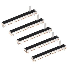 MECCANIXITY 5Pcs Straight Single Linear Slide Potentiometer 7 Pin B10K 75mm(L) 60mm Travel 4x12.2mm Handle Fader Variable Resistors Mixer Electronic Potentiometer for Dimming Tuning in Kuwait