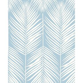 NextWall Palm Silhouette Coastal Peel and Stick Wallpaper (Hampton Blue) in Saudi Arabia