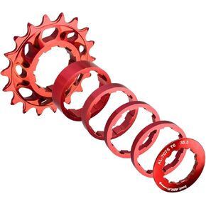 مجموعة تحويل سرعة واحدة لـ Shimano HG Freehub - 7075 ألومنيوم 15T/16T/18T Cog + مجموعة فاصل، مجموعة تحويل كاملة لدراجة Fixie & Dirt Jump in Kuwait