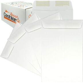 500 Cashier Depot 6" x 9" Catalog Envelope (Open End), Premium 24lb White, Gum Flap (500 Envelopes) in Kuwait
