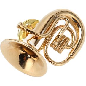 دبوس بروش مصغر، دبابيس آلة موسيقية على شكل توبا نحاسية، دبوس طية صدر السترة للملابس الخارجية، تزيين الفستان، حفلة الرقص، مأدبة الزفاف، هدية عيد ميلاد in Kuwait