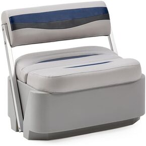 مقعد وقاعدة عائمة كلاسيكية كاملة من DeckMate® (رمادي/أزرق/فحمي) in Kuwait