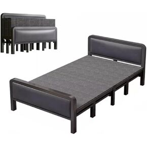 Lightweight Folding Bed Folding Bed with Mattress, Specially Designed for Adults, with A Thickened Steel Tube Frame, Easy to Store, No Assembly Required. Camping Folding Bed in Kuwait