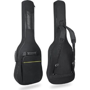 حقيبة جيتار كهربائي مقاس 39 40 بوصة مقاس 0.35 بوصة مقاومة للماء وبطانة سميكة على ظهره حقيبة جيتار كهربائي ناعمة وجيب مزدوج وحزام كتف قابل للتعديل وحلقة شماعات خلفية in Kuwait
