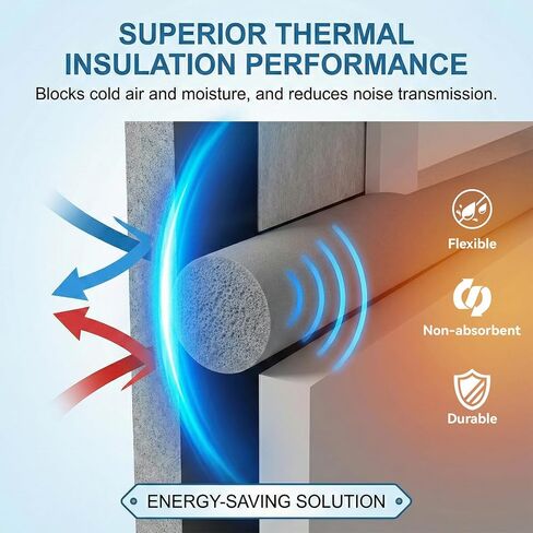 قضيب داعم 1/4 بوصة، 166 قدم EPDM مطاط رغوي مانع للتسرب رمادي شريط الطقس للمفاصل الخرسانية، وشقوق الجدار، والممر وحشوات المفاصل in Kuwait