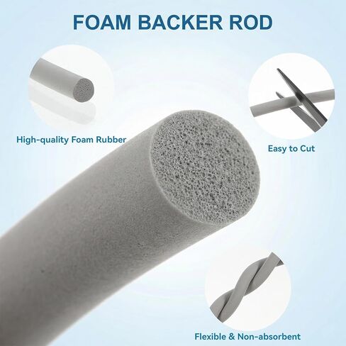 قضيب داعم 1/4 بوصة، 166 قدم EPDM مطاط رغوي مانع للتسرب رمادي شريط الطقس للمفاصل الخرسانية، وشقوق الجدار، والممر وحشوات المفاصل in Kuwait