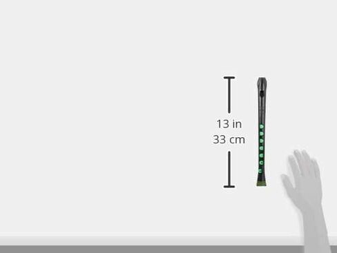 Nuvo nu-bo Plastic Symphonies Recorder + Treble Recorder German Silicone Key specification Black/Green n320rdbgr [domestic regular goods] in Kuwait