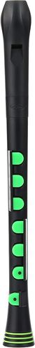 Nuvo nu-bo Plastic Symphonies Recorder + Treble Recorder German Silicone Key specification Black/Green n320rdbgr [domestic regular goods] in Kuwait