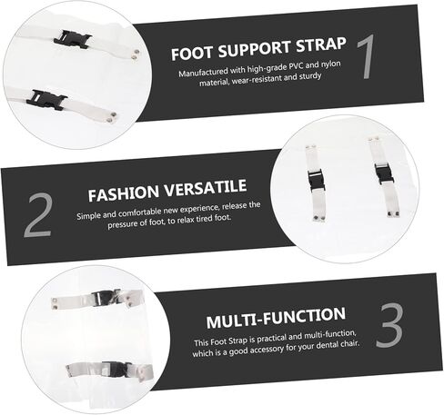 PartyKindom 2pcs Detachable Foot Strap for Chairs Multi-Function Foot Support Straps for Relaxation and Comfort for Home Office and Hospital Use in Saudi Arabia