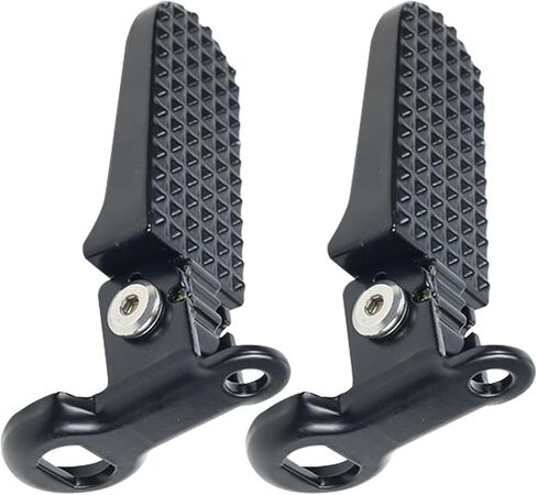 1 Pair Mini Bike Foot Pegs, Universal Foot Rest, Aluminium Alloy Non-Slip Bike Pegs, Folding Rear Pedals for Mountain Bike, Folding Bicycle (Black) in Kuwait