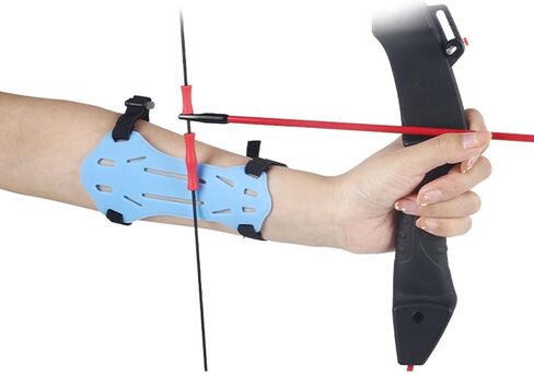 Arm Guard Arm Cover Ambidextrous with Quick Release Buckles Accessories Forearm Wrist for Practice Adults, Blue in Kuwait