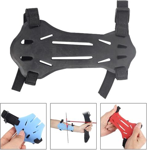 Arm Guard Arm Cover Ambidextrous with Quick Release Buckles Accessories Forearm Wrist for Practice Adults, Black in Kuwait