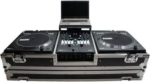 Harmony Audio HC2T1272WLT DJ Battle Coffin متوافق مع (2) أقراص Rane 12 الدوارة وخلاط Rane 72 - الجراب فقط in Saudi Arabia