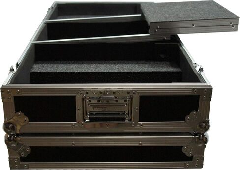 Harmony Audio HC2T1272WLT DJ Battle Coffin متوافق مع (2) أقراص Rane 12 الدوارة وخلاط Rane 72 - الجراب فقط in Saudi Arabia
