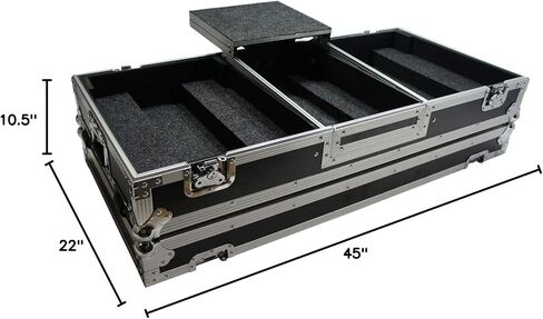 Harmony Audio HC2T1272WLT DJ Battle Coffin متوافق مع (2) أقراص Rane 12 الدوارة وخلاط Rane 72 - الجراب فقط in Saudi Arabia