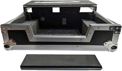 Harmony Cases HCDDJFLX4LT DJ Controller Case Compatible with DDJ-FLX4 with Smooth Glide Laptop Tray, Rolling Wheels, Adjustable Foam Padding, and Chrome Hardware for Superior Durability in Saudi Arabia