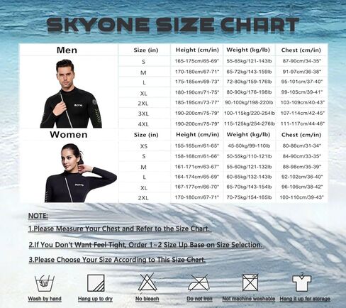 Skyone 1.5 مم بدلة غطس من النيوبرين للرجال والنساء، بدلة غطس بسحاب أمامي لكامل الجسم، قطعة واحدة بدلة غوص بأكمام طويلة دافئة لركوب الأمواج والغطس والسباحة والتجديف بالكاياك in Kuwait