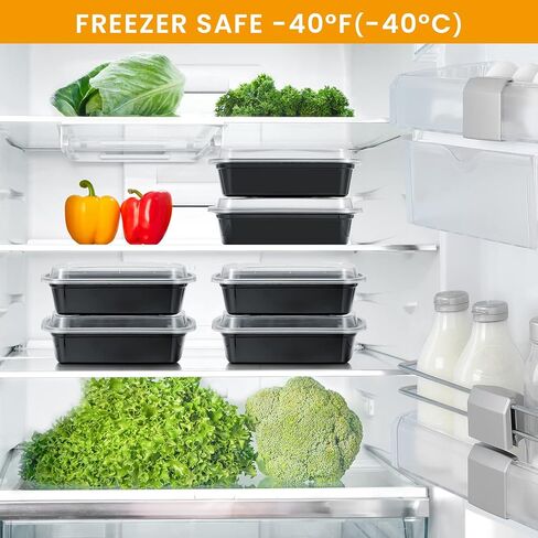 38oz Meal Prep Containers, Extra Large &Thick Food Storage Containers with Lids, Reusable Plastic,Disposable Bento Box,Stackable,Microwave/Freezer/Dishwasher Safe, BPA Free (30Pack) in Kuwait