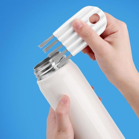 2pcs Flexible Gap Cleaning Brush - Bendable Crevice Tool for Cups, Keyboards & Appliances, 3.4" x 1.7" x 0.2" White in Saudi Arabia