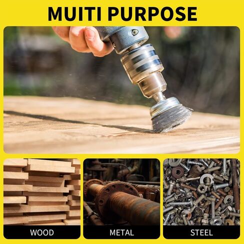 Steel Hexagonal Handle Electric Wire Brush Electric Drill Shank Wheel Cup Brushes Fast Polishing Rust Paint Removal Tool in Saudi Arabia